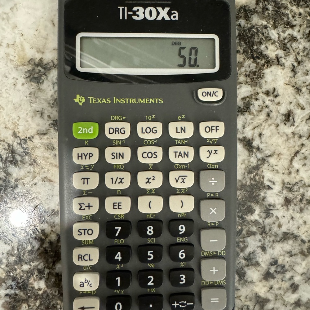 Texas Instruments TI-30Xa - Picture 3 of 3